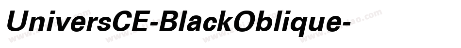 UniversCE-BlackOblique字体转换