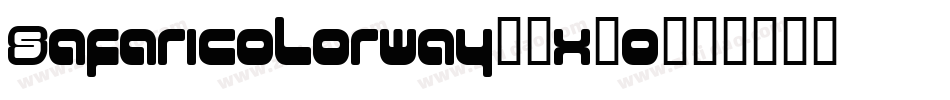 Safaricolorway-8x20字体转换