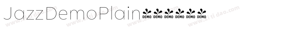 JazzDemoPlain字体转换