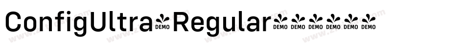 ConfigUltra-Regular字体转换