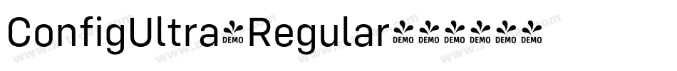 ConfigUltra-Regular字体转换