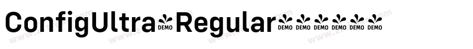ConfigUltra-Regular字体转换