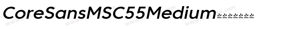 CoreSansMSC55Medium-字体转换