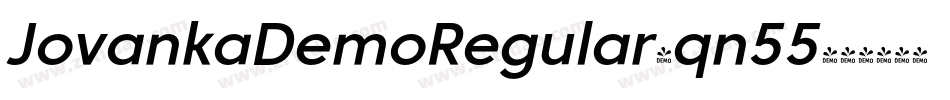 JovankaDemoRegular-qn55字体转换