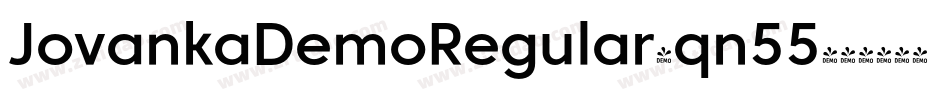 JovankaDemoRegular-qn55字体转换