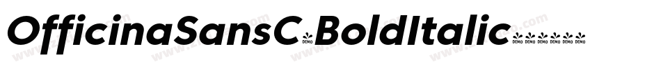OfficinaSansC-BoldItalic字体转换
