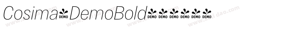 Cosima-DemoBold字体转换