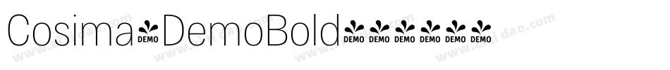 Cosima-DemoBold字体转换