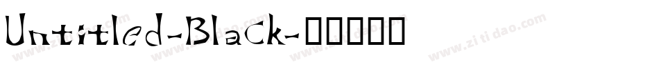 Untitled-Black字体转换