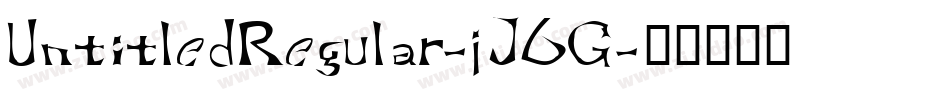 UntitledRegular-jJ6G字体转换