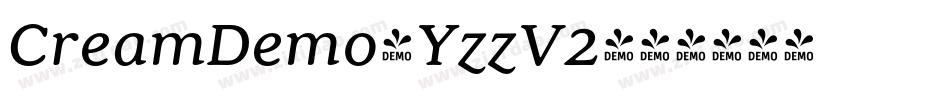 CreamDemo-YzzV2字体转换