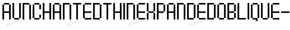 Aunchantedthinexpandedoblique-m11m字体转换