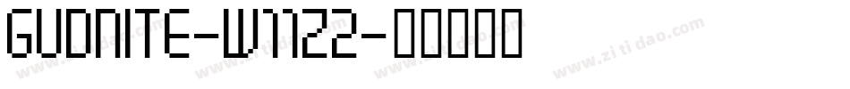 Gudnite-w11z2字体转换