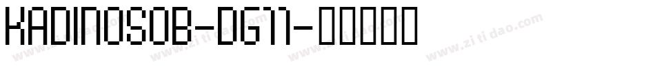 Kadinosob-DG11字体转换