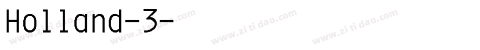 Holland-3字体转换