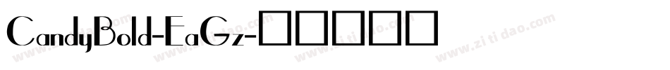 CandyBold-EaGz字体转换