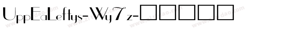 UppEaLeftys-Wy7z字体转换