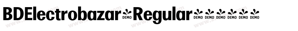 BDElectrobazar-Regular字体转换