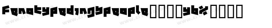 FenotypeDingsPeople05-4yBx字体转换
