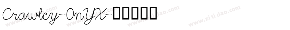 Crawley-0nYX字体转换