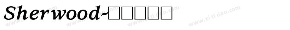 Sherwood字体转换
