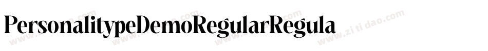 PersonalitypeDemoRegularRegular-ExRr字体转换