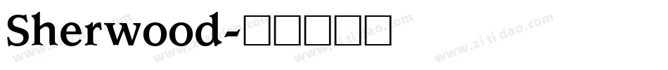 Sherwood字体转换
