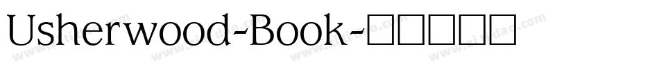 Usherwood-Book字体转换