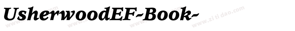 UsherwoodEF-Book字体转换
