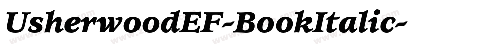 UsherwoodEF-BookItalic字体转换