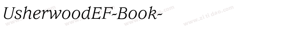 UsherwoodEF-Book字体转换