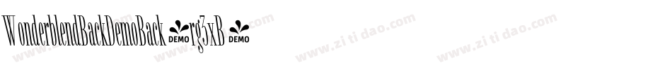 WonderblendBackDemoBack-rg3xB字体转换 WonderblendBackDemoBack-rg3xB字体转换