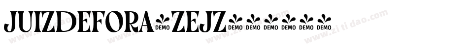 JuizDeFora-ZeJZ字体转换