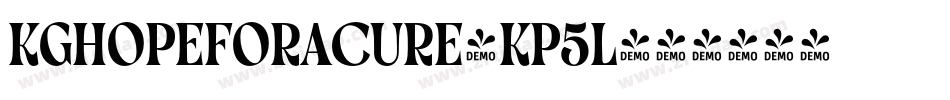 KgHopeForACure-Kp5l字体转换
