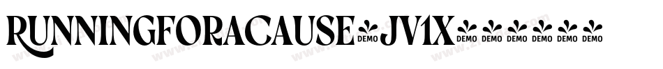 RunningForACause-JV1x字体转换
