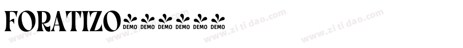 foratizo字体转换