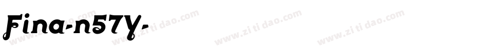 Fina-n57Y字体转换