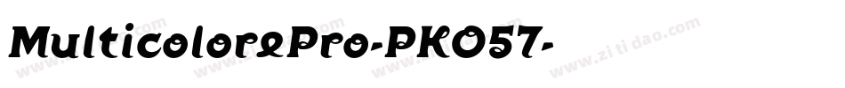 MulticolorePro-PKO57字体转换