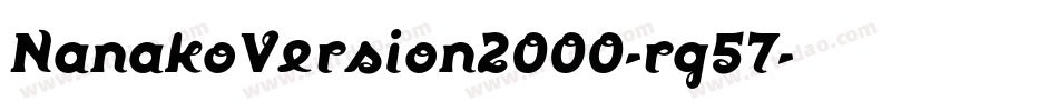 NanakoVersion2000-rg57字体转换