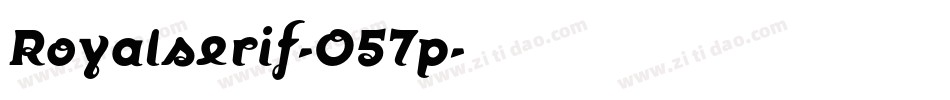 Royalserif-O57p字体转换