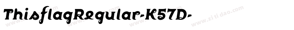 ThisflagRegular-K57D字体转换