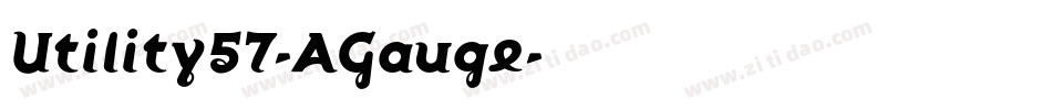 Utility57-AGauge字体转换