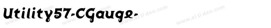 Utility57-CGauge字体转换