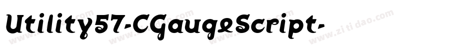 Utility57-CGaugeScript字体转换