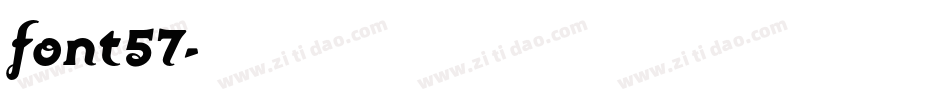 font57字体转换