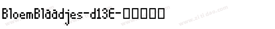 BloemBlaadjes-d13E字体转换