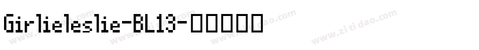 Girlieleslie-BL13字体转换