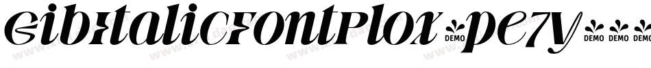 GibItalicFontPlox-pe7y字体转换