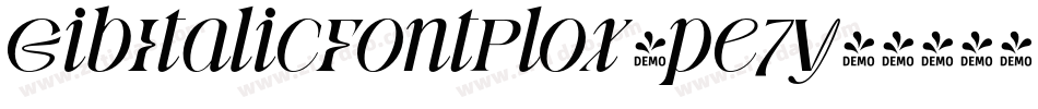 GibItalicFontPlox-pe7y字体转换