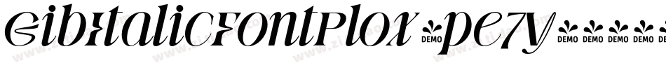 GibItalicFontPlox-pe7y字体转换